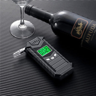 Detepo Digitale Alcoholtester - Geschikt voor Frankrijk - Alcoholmeter - Oplaadbaar met USB - Blaastest Alcohol Meter - Ademtest om je Alcoholpromillage mee te Testen - Met Extra Mondstukjes